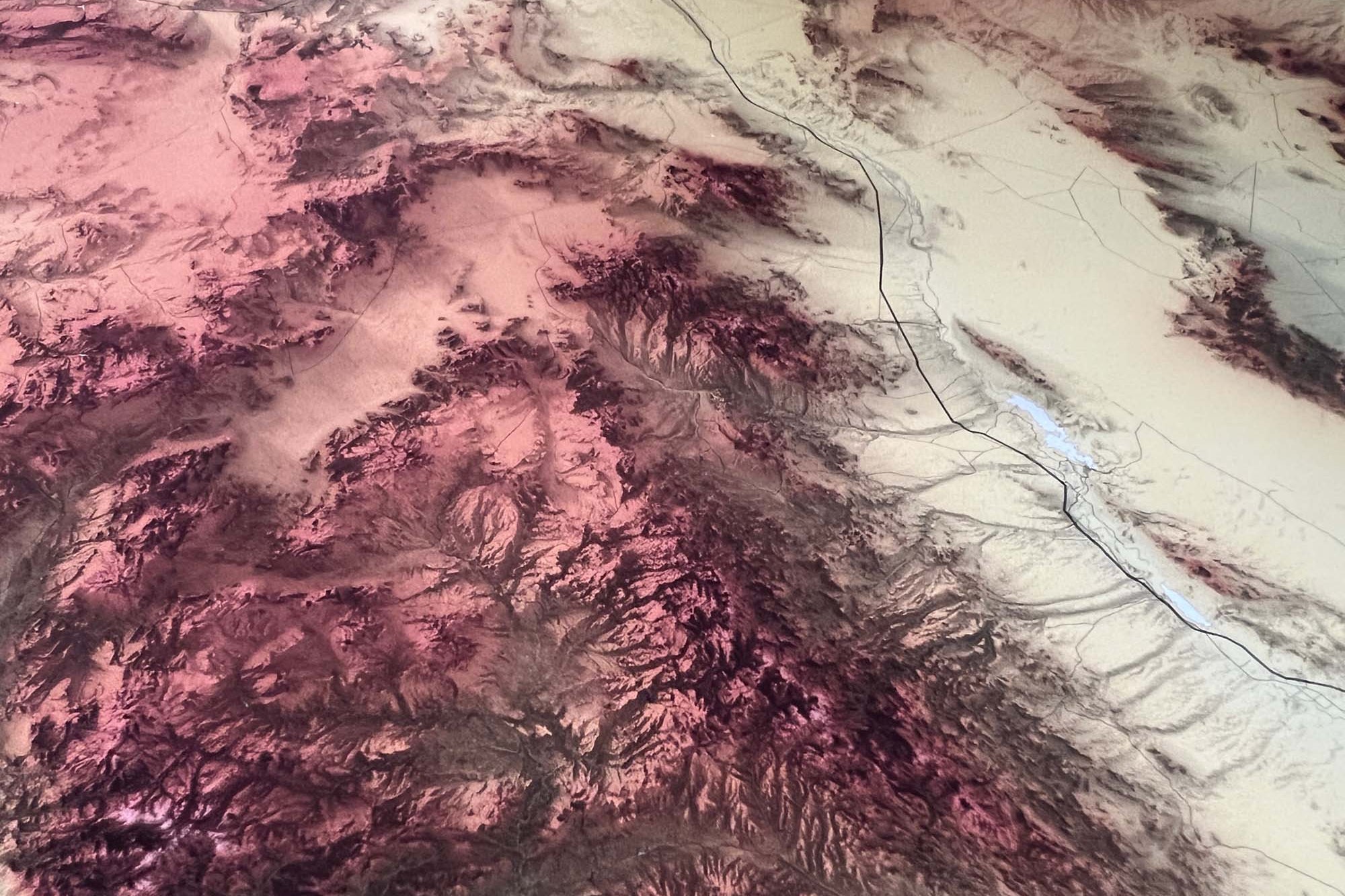 shaded relief map of new mexico
