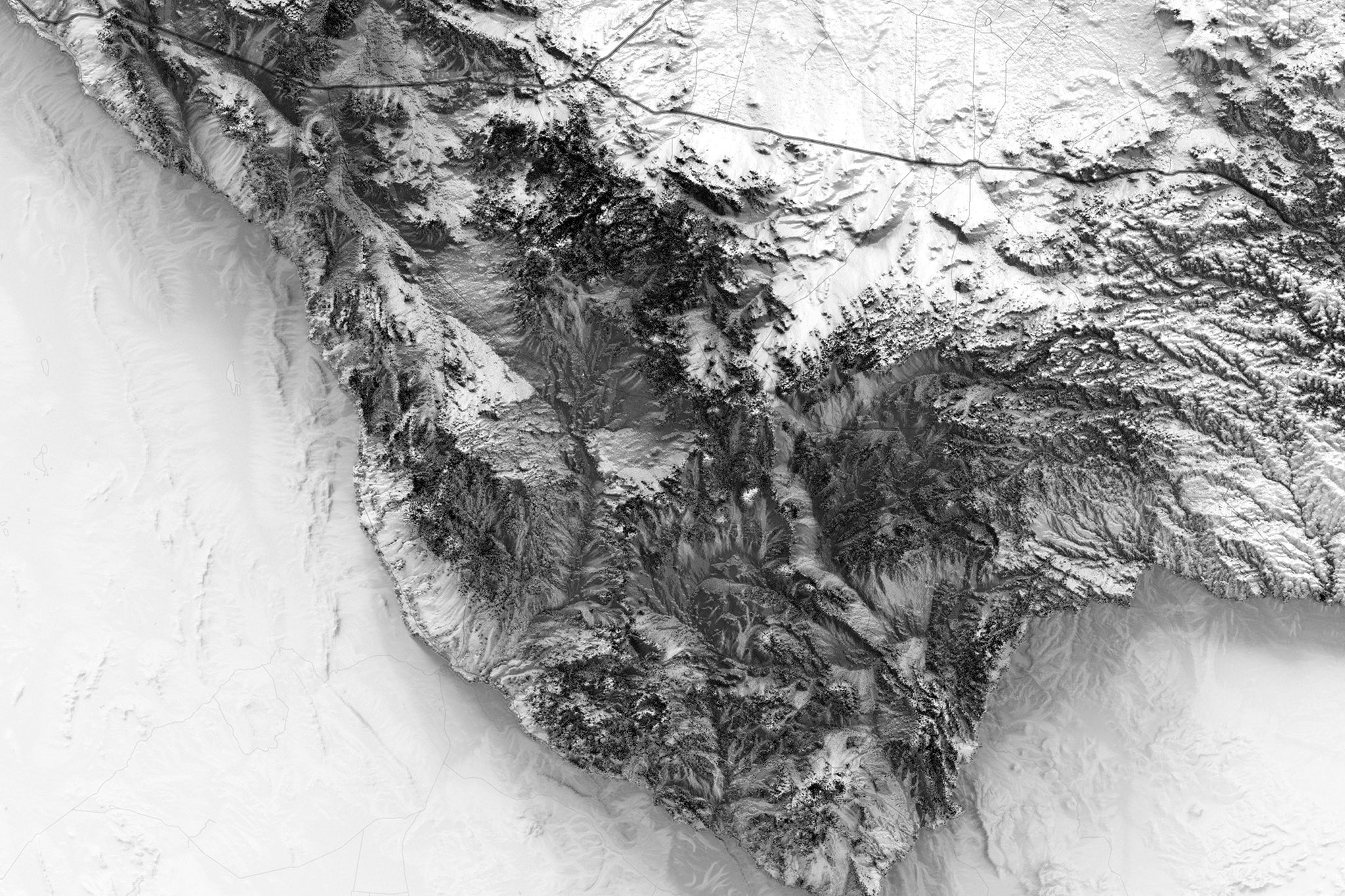 Texas Shaded Relief