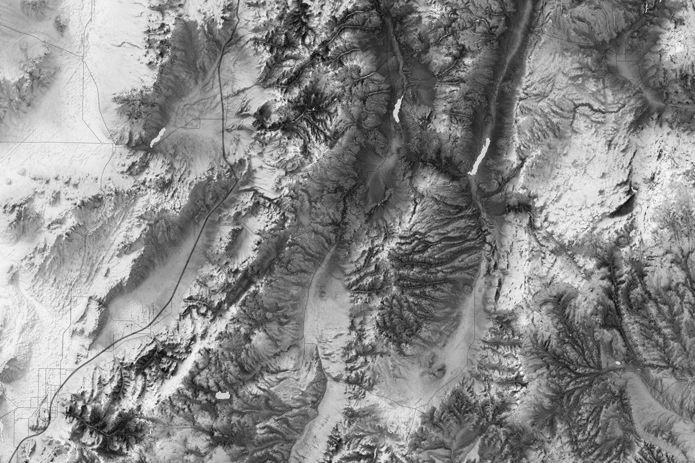 Detailed relief shading of utah