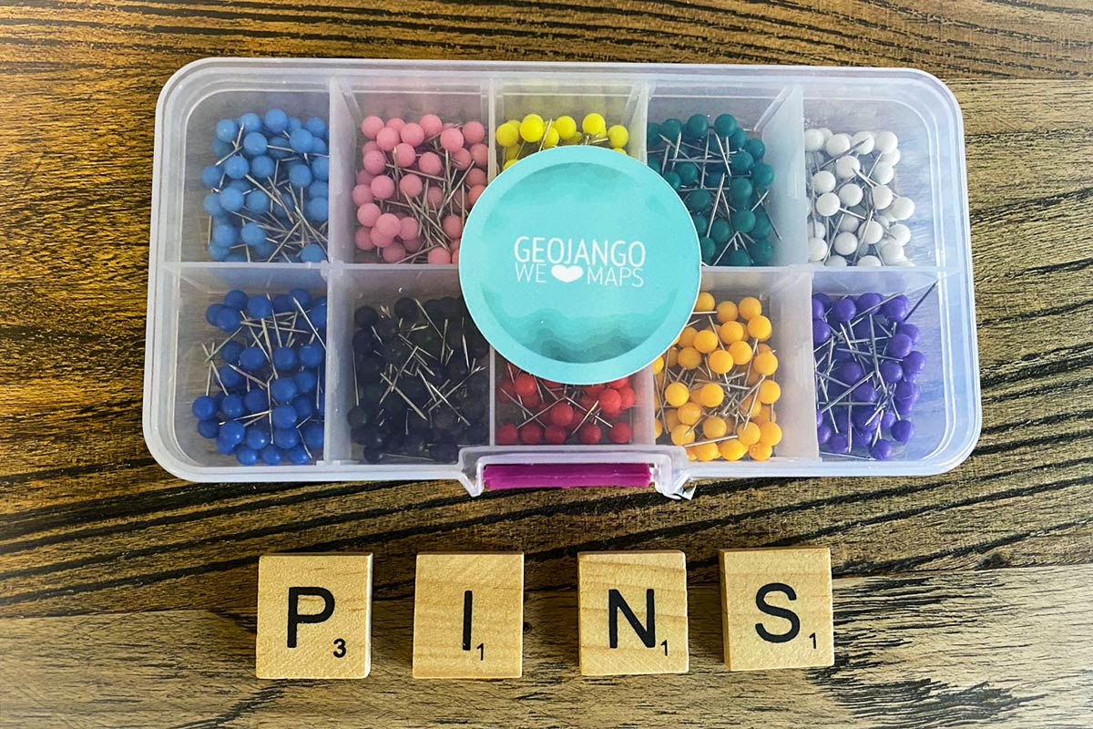 500 map push pins