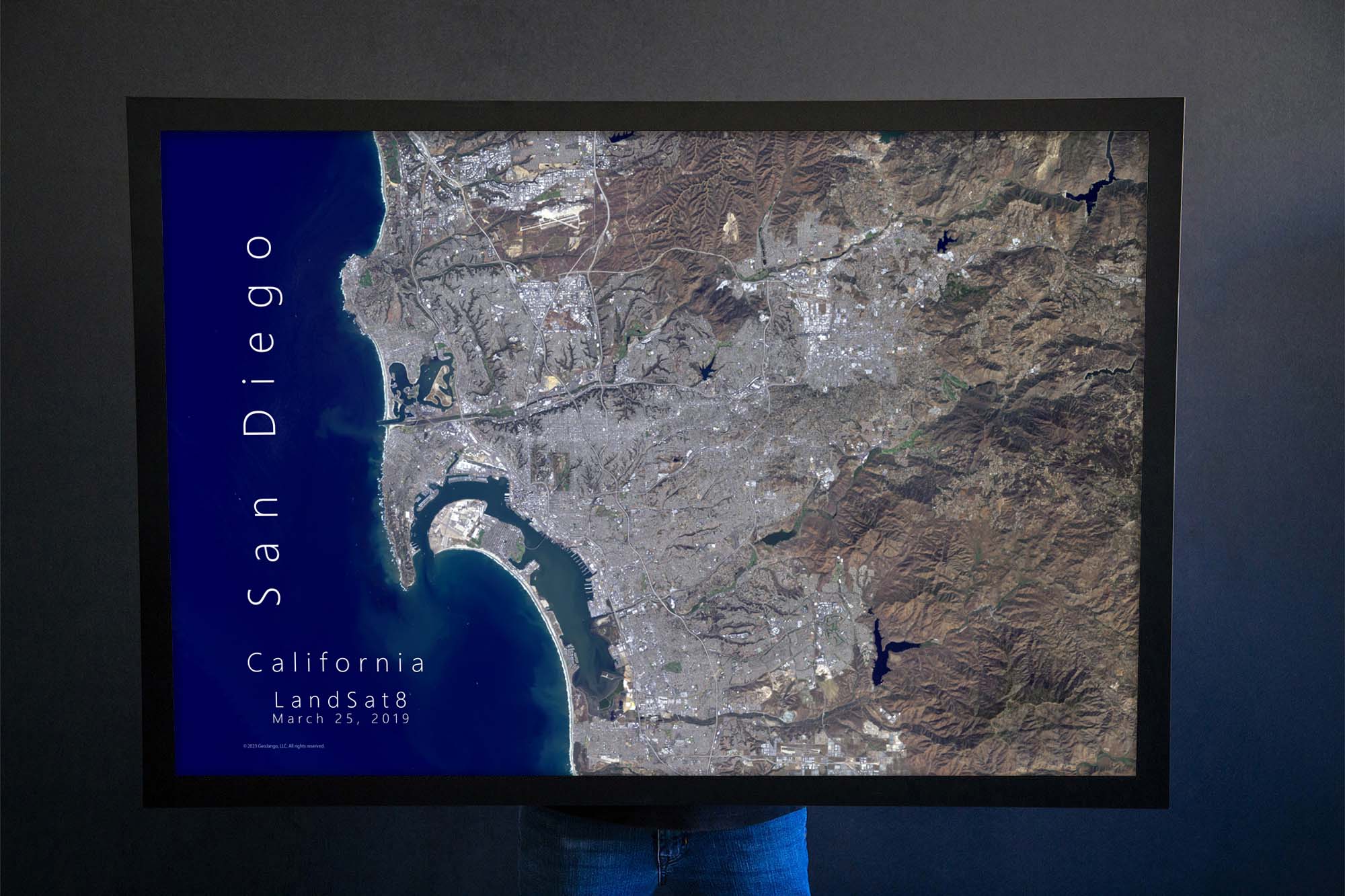 San diego satellite map