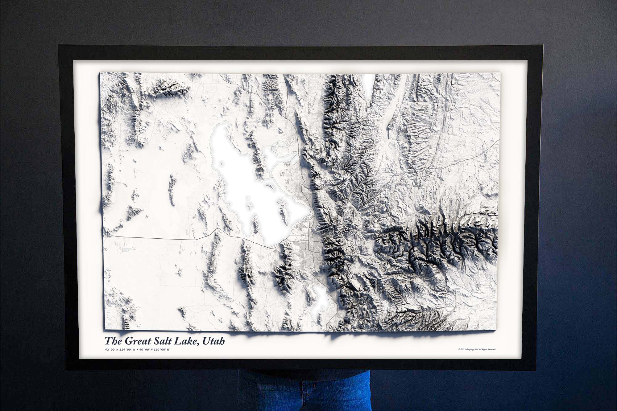 salt lake city map elevation