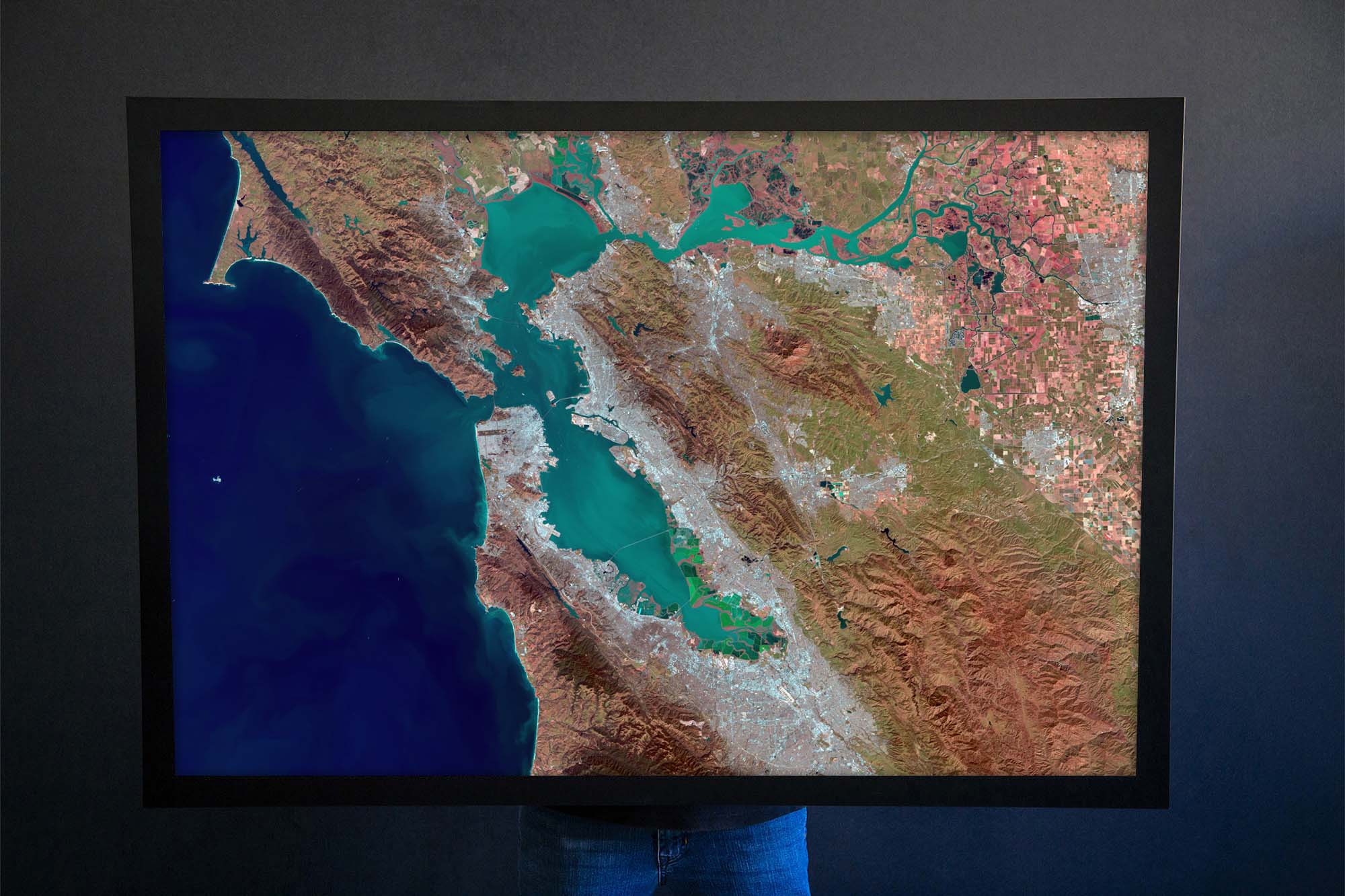 san Francisco view from space