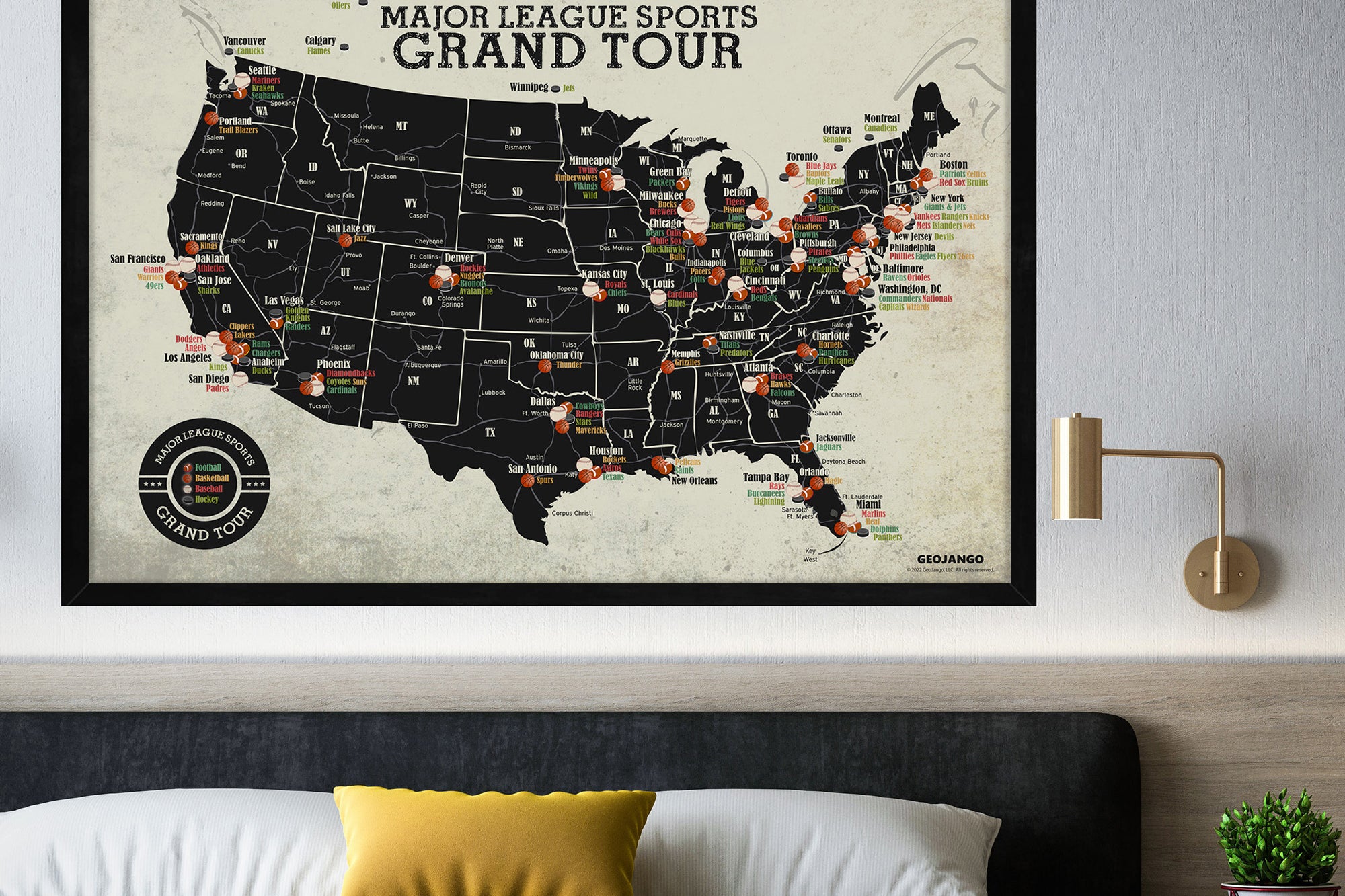 sports maps for teens room