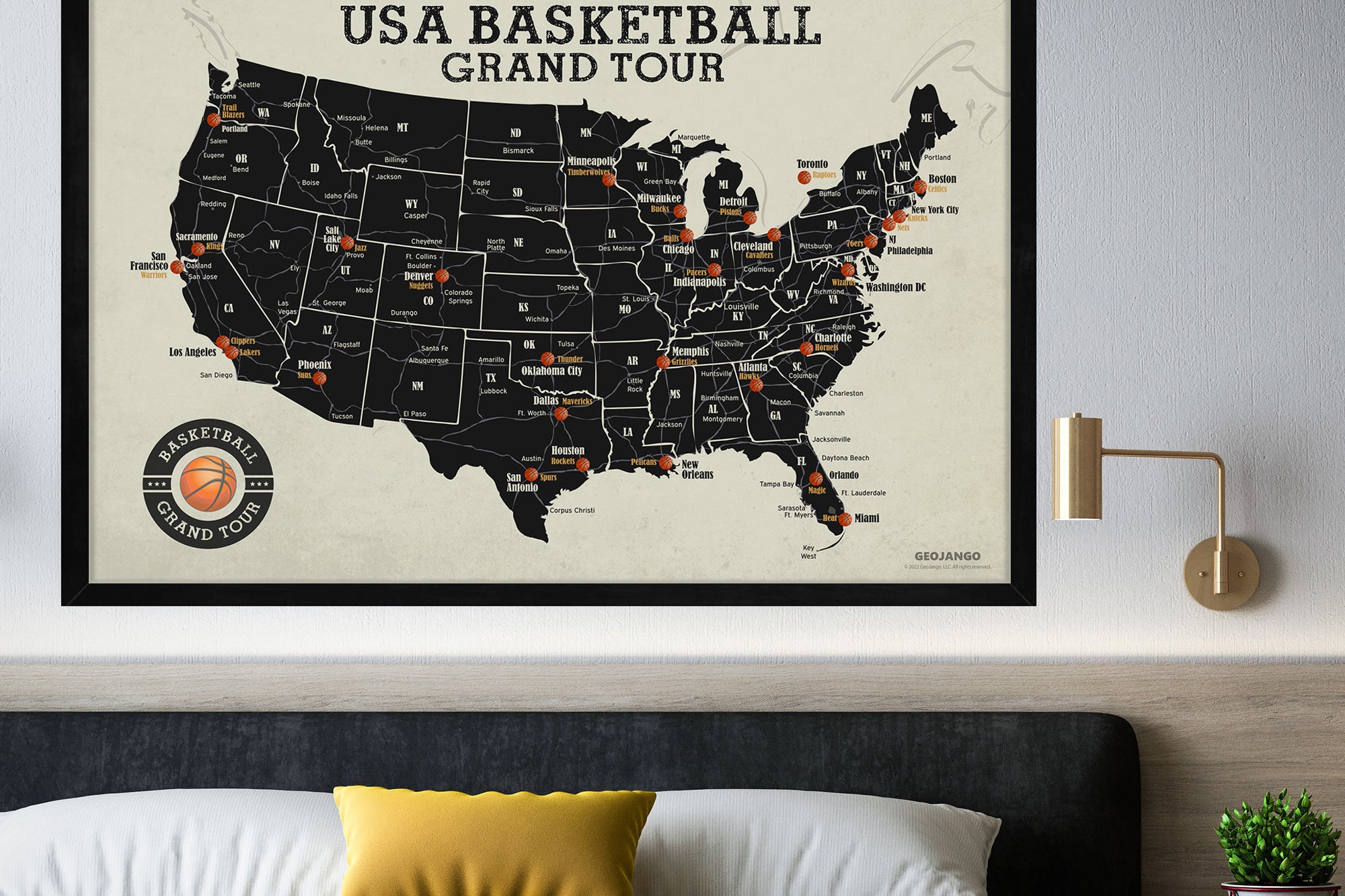 NBA map for teens