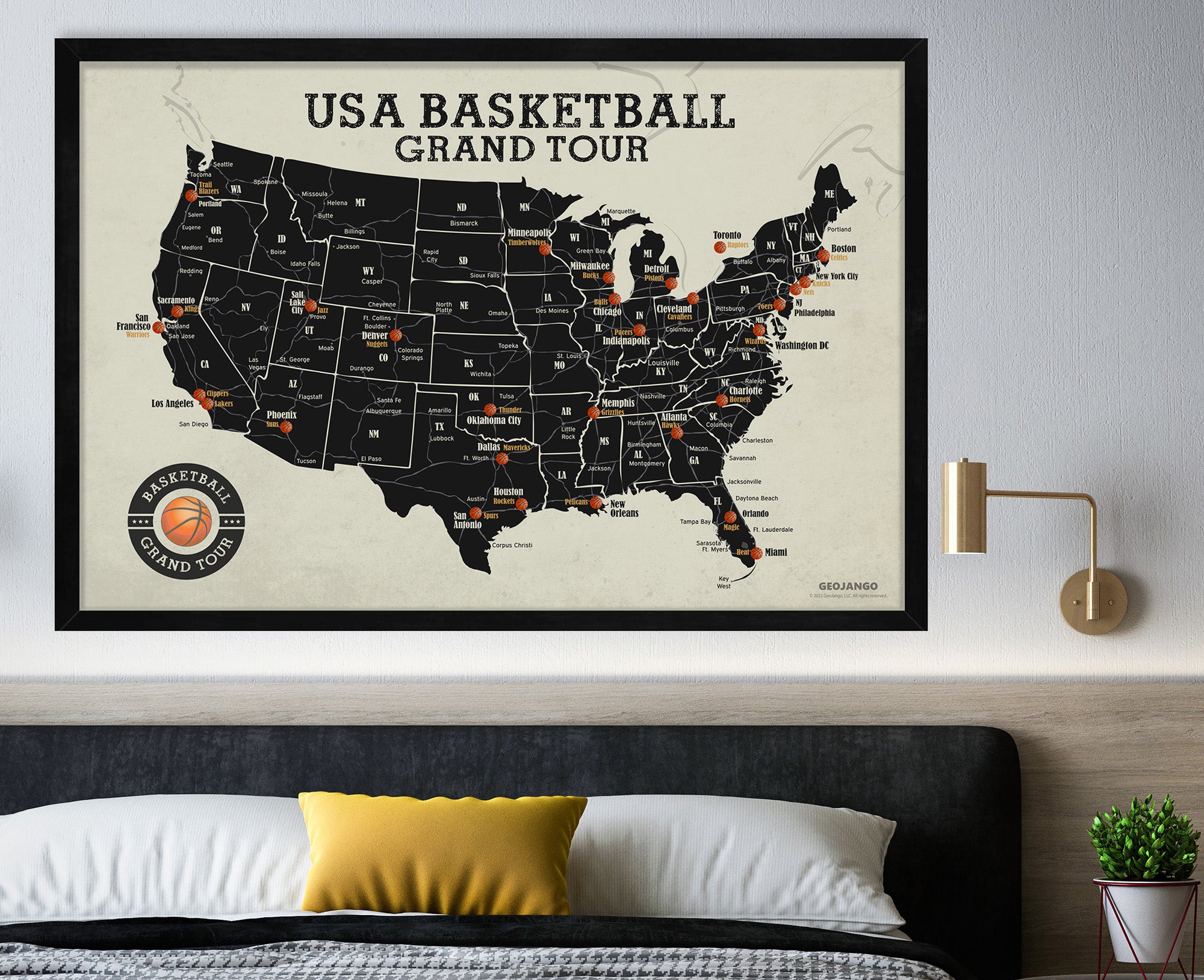 NBA map for teens
