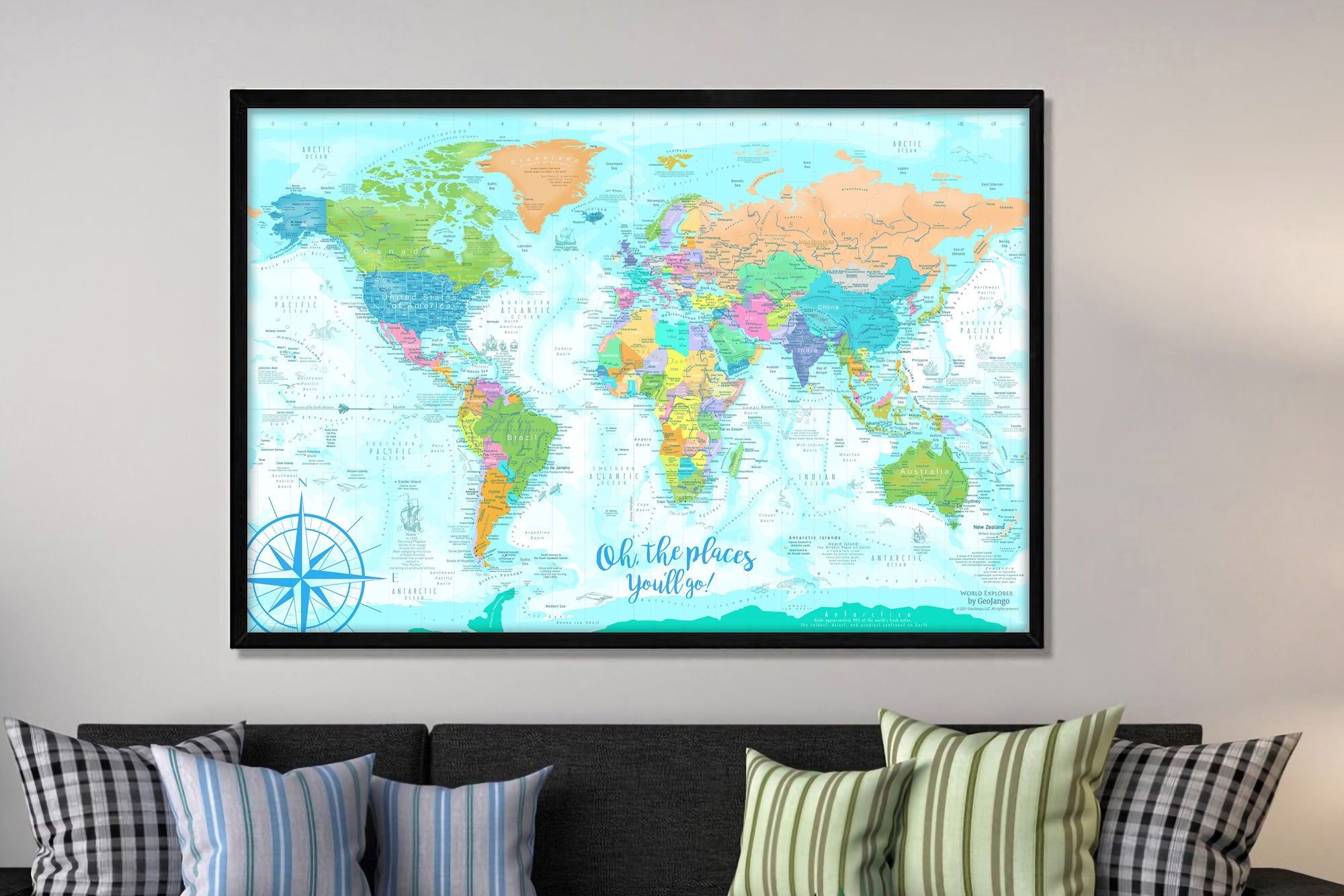 world map for kids