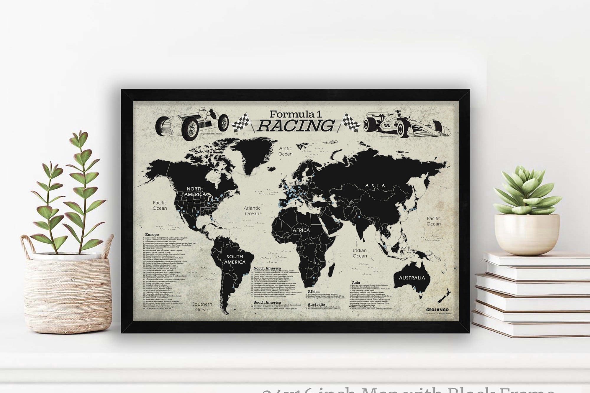 map for formula 1 fans