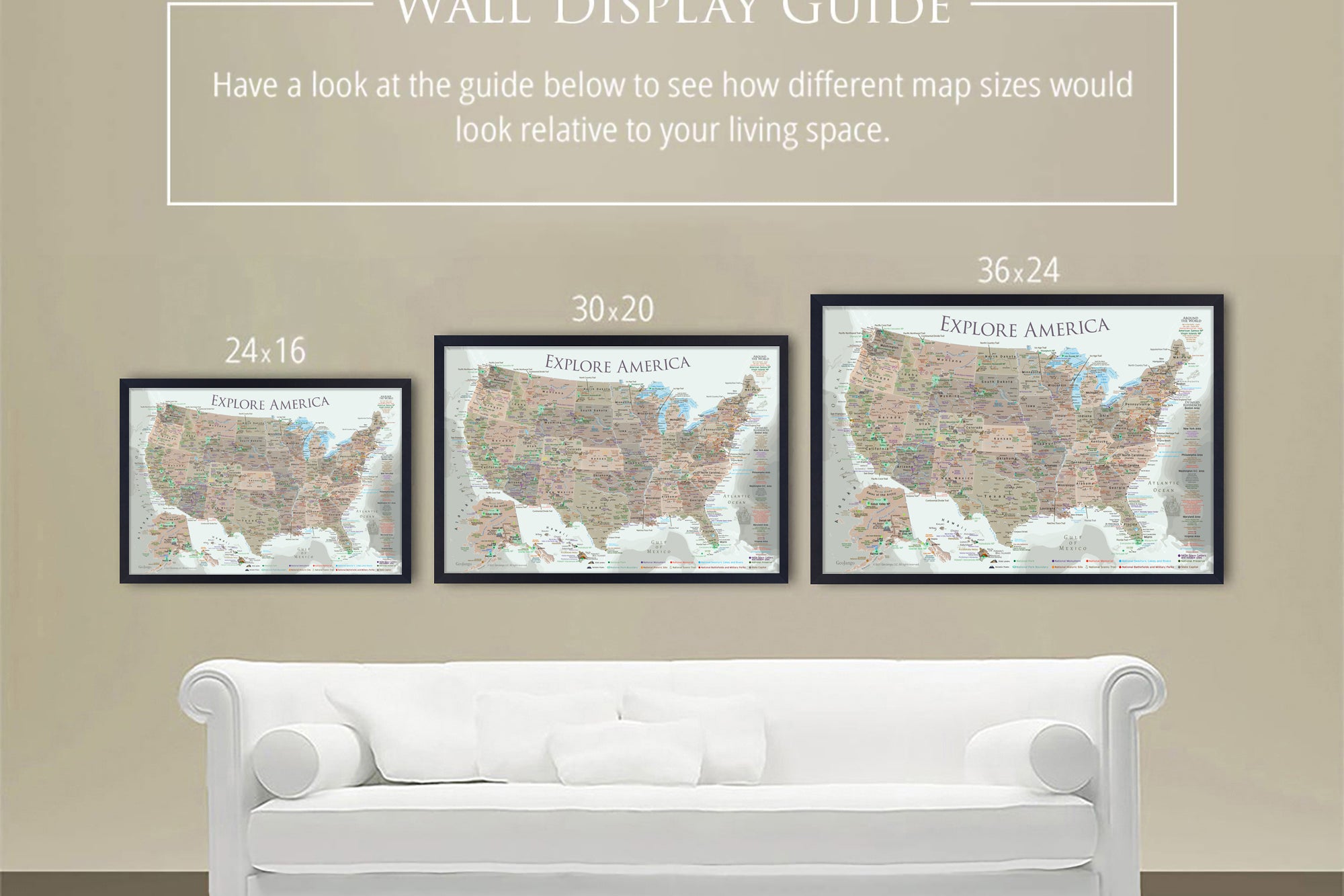map sizes
