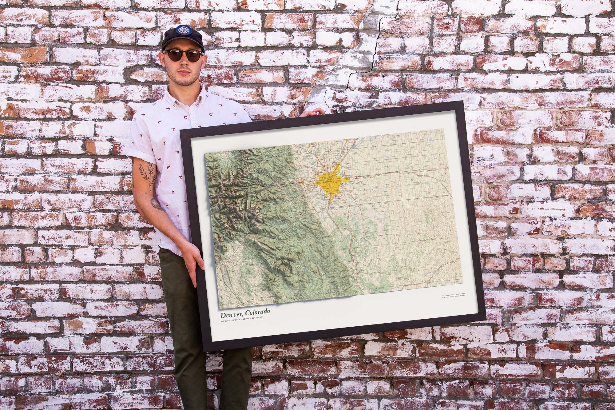 USGS Topo Map Denver 3D