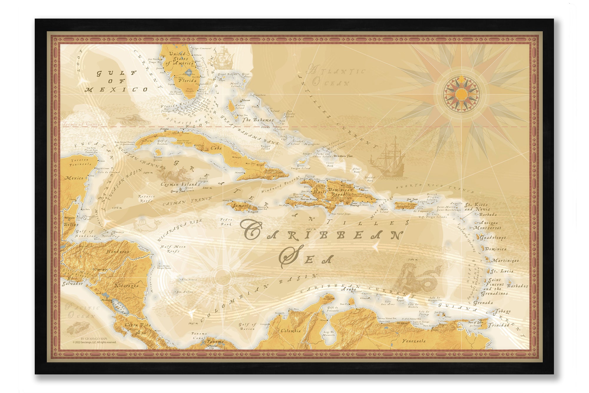 Caribbean Sea Map