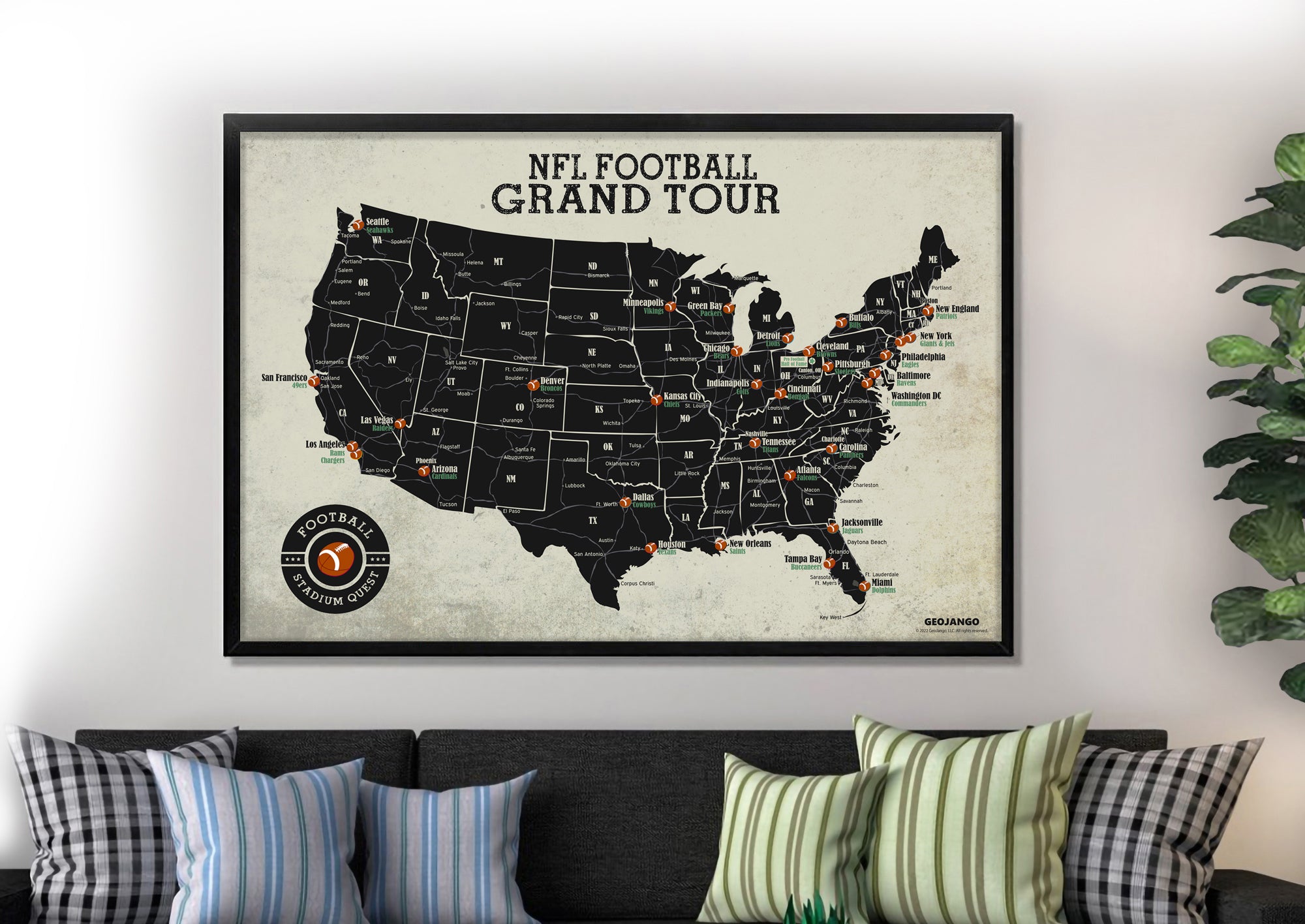 football team map