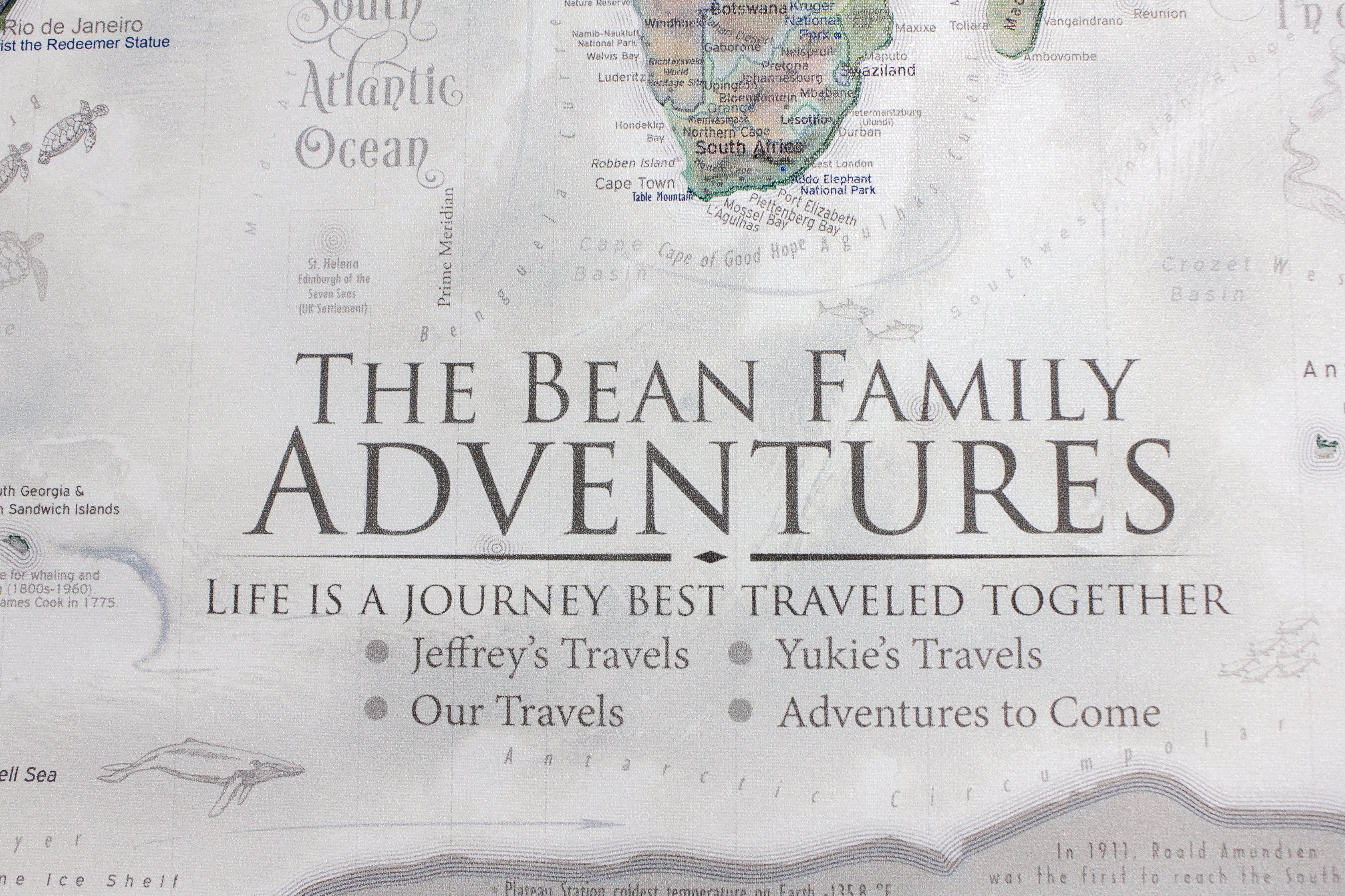 personalized legend on map