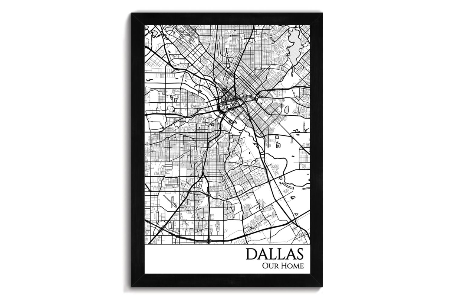 dallas texas map