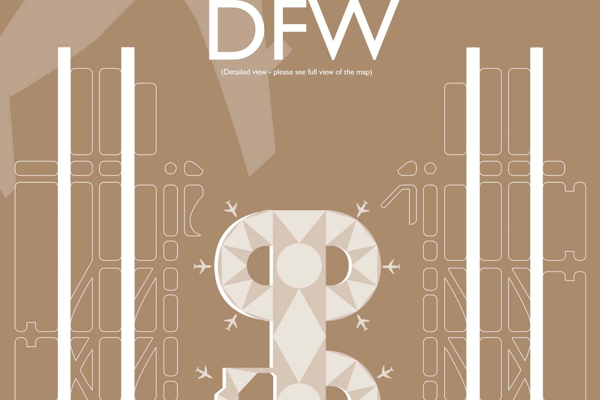 DFW airport blueprint