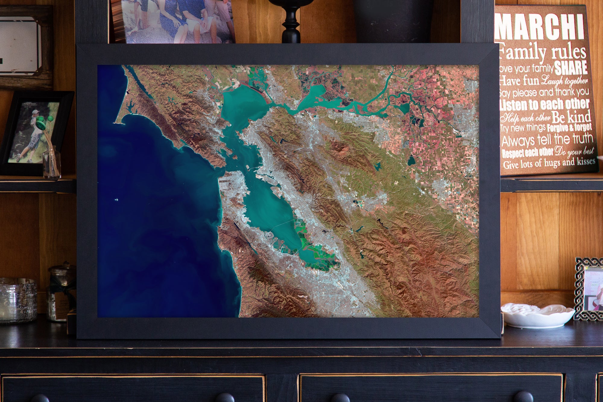 San Francisco Satellite wall art