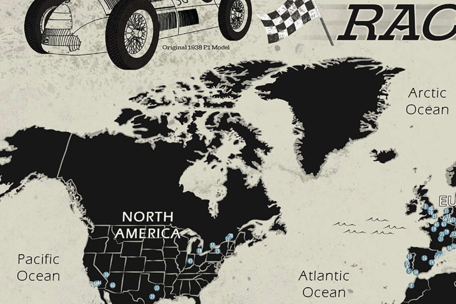 f1 racetracks map
