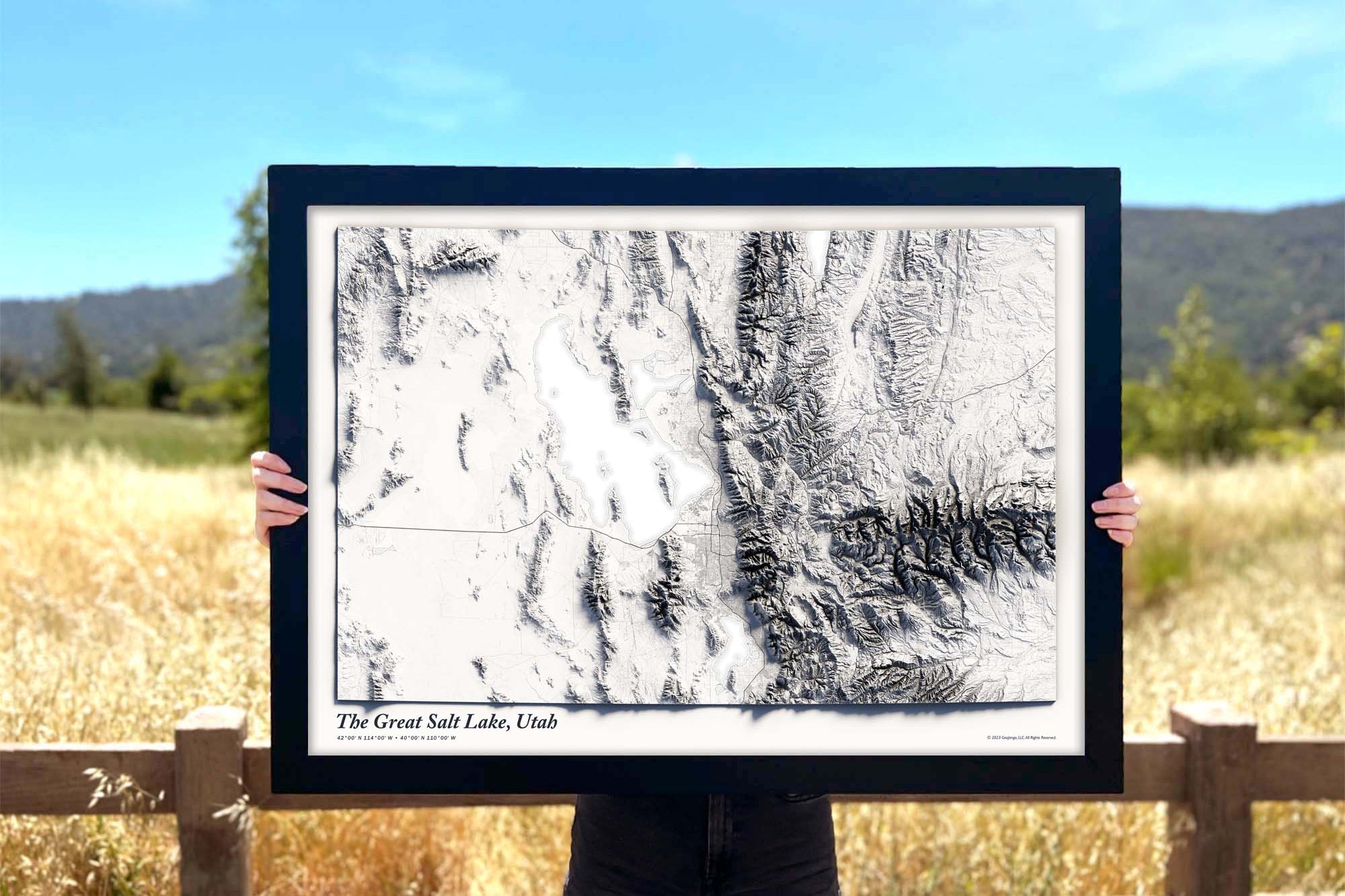 great salt lake topographic map