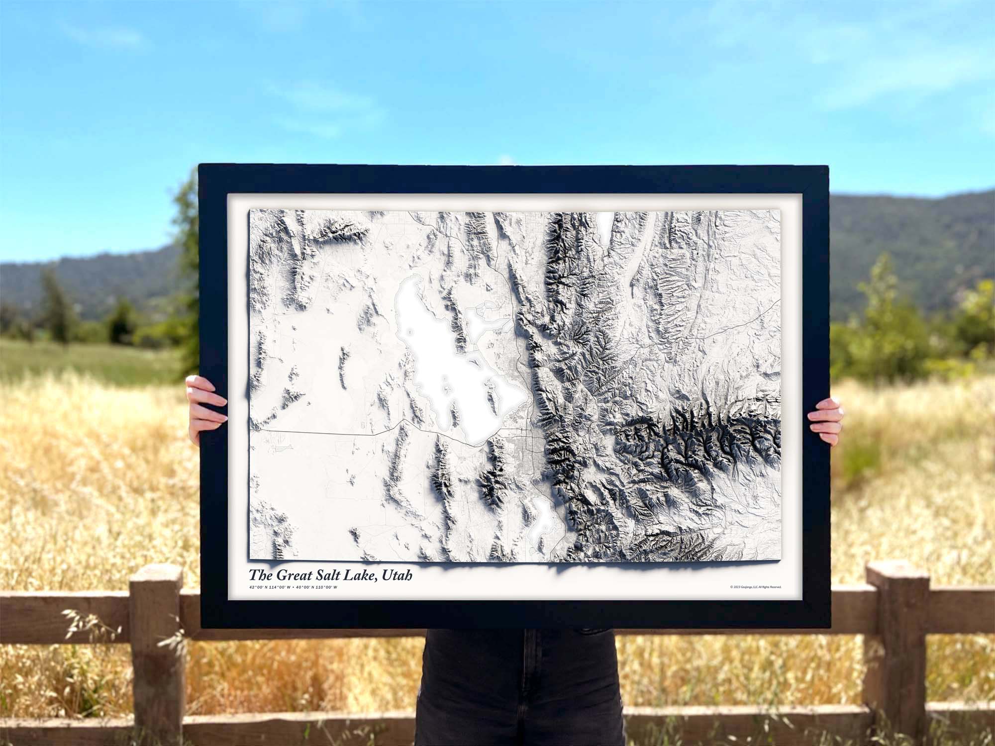 great salt lake topographic map