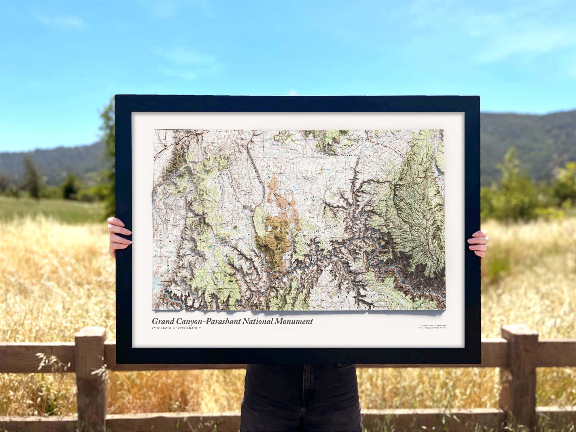 USGS Topo Map Grand Canyon 3D