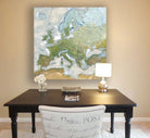 map of europe canvas wrap