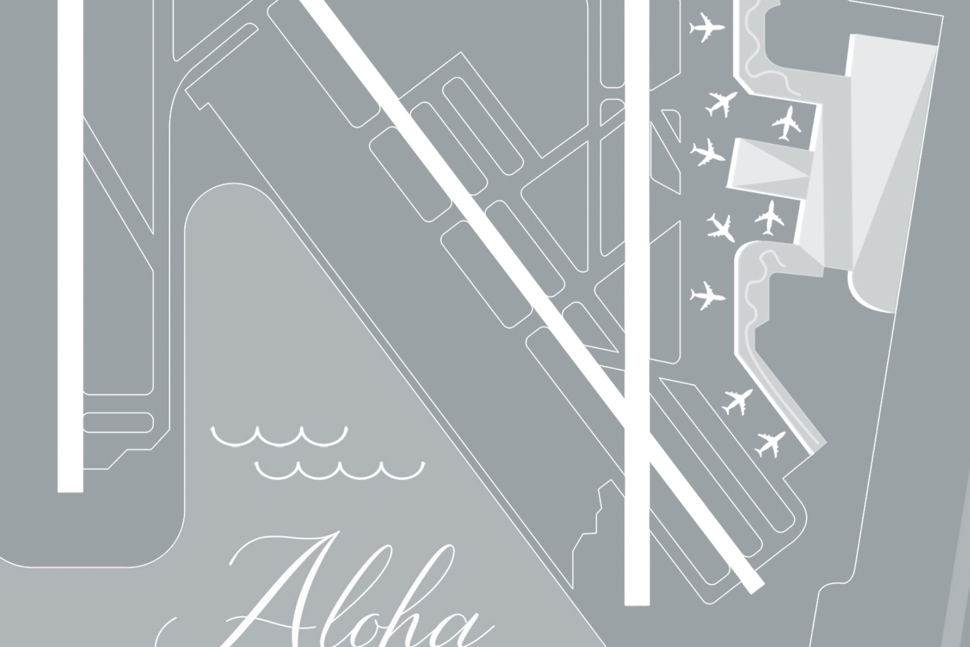 HNL airport print