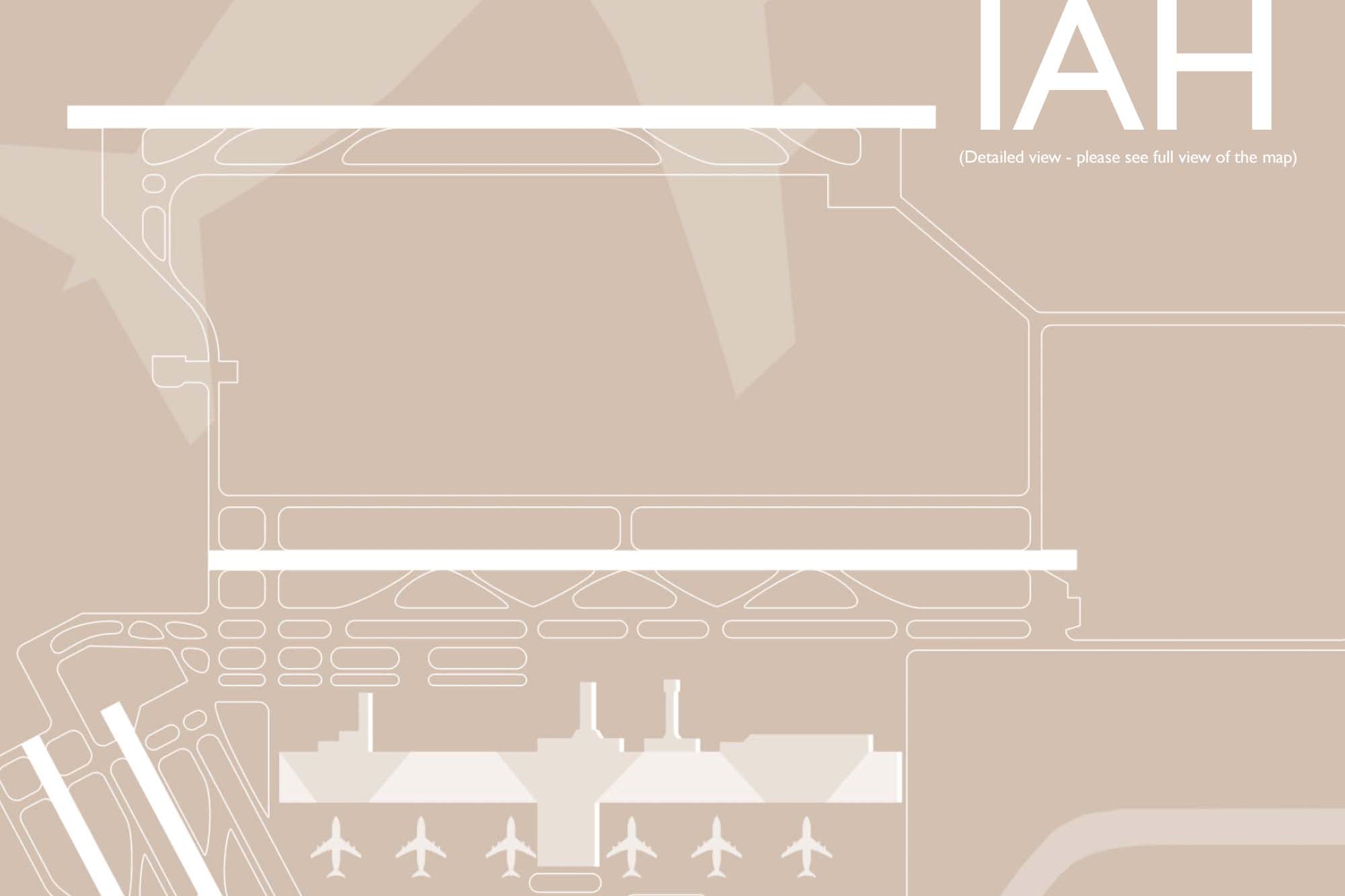 IAH airport print