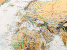 antique world map wall art