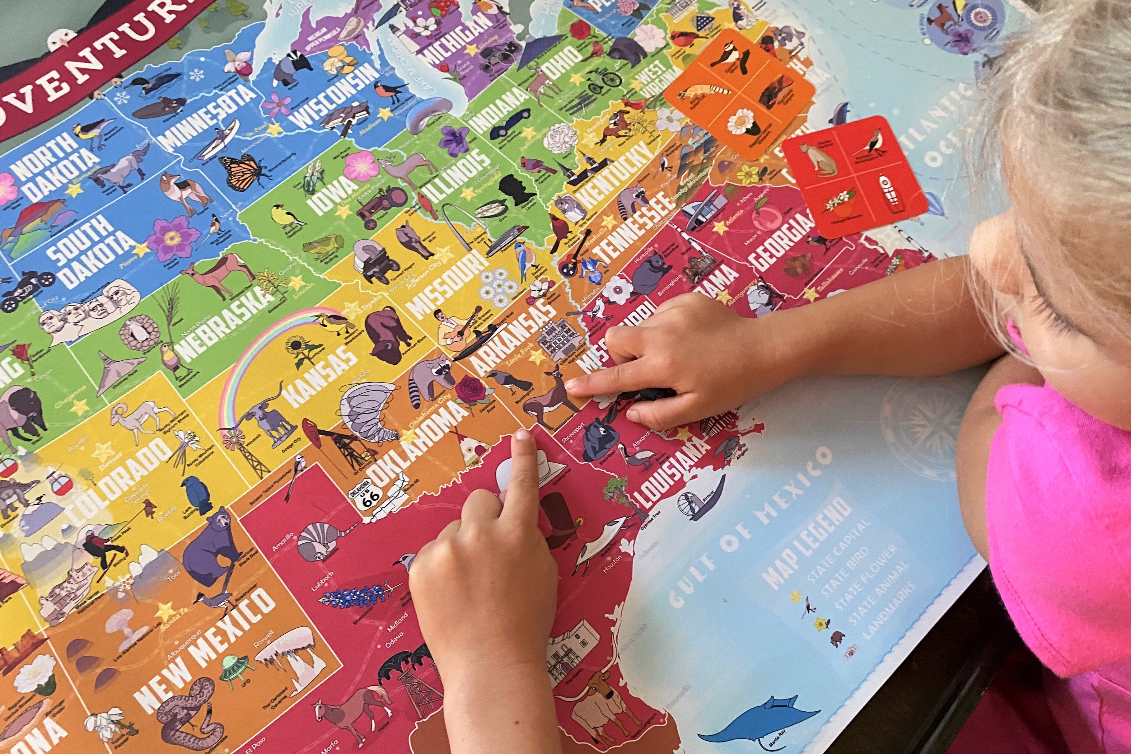 educational map for kids
