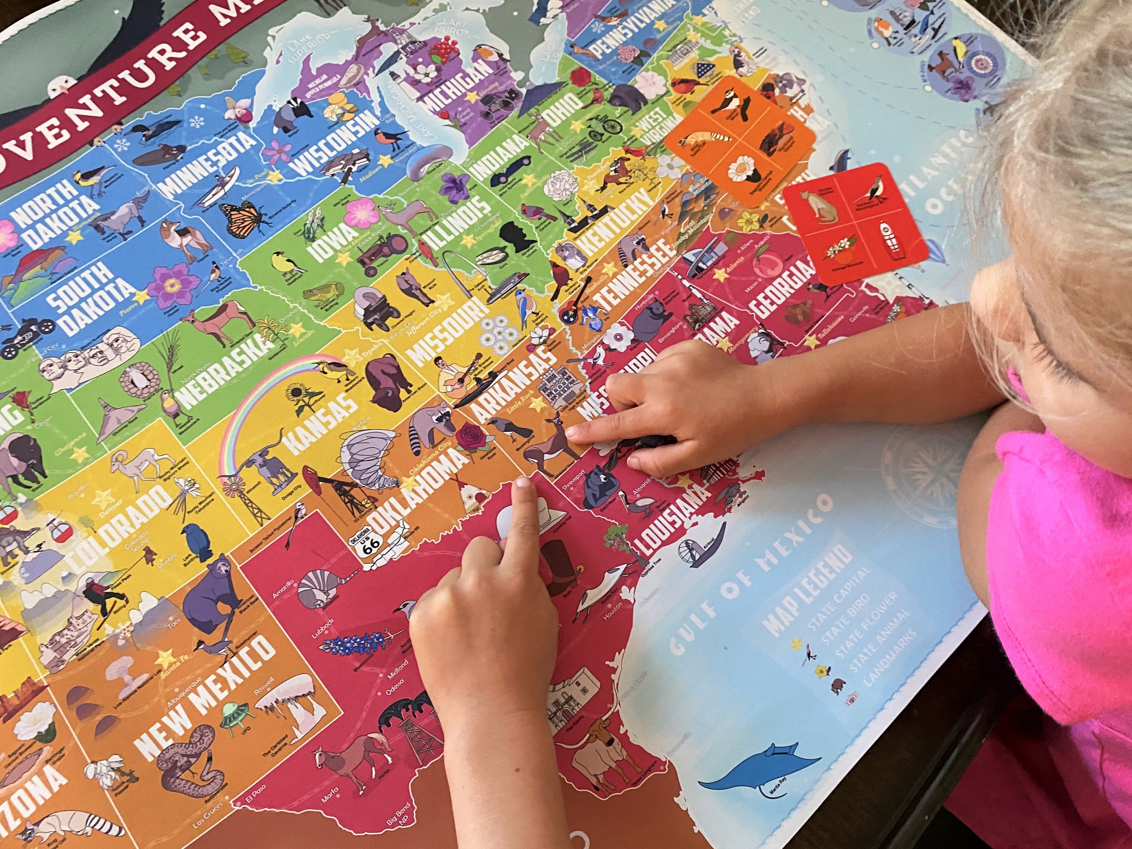 educational map for kids