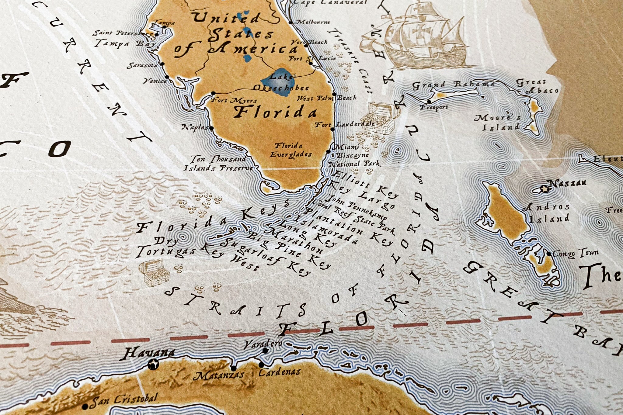 Map of florida gold coast