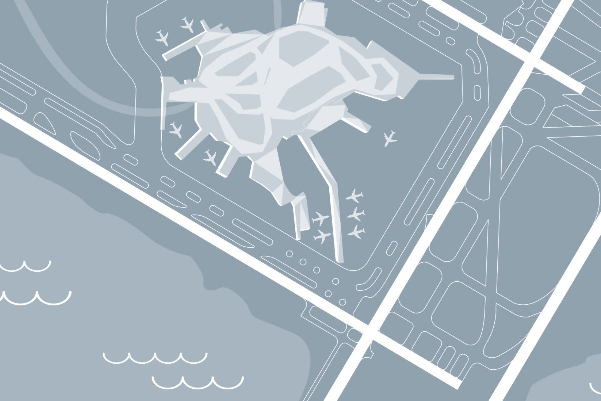 airport maps runways