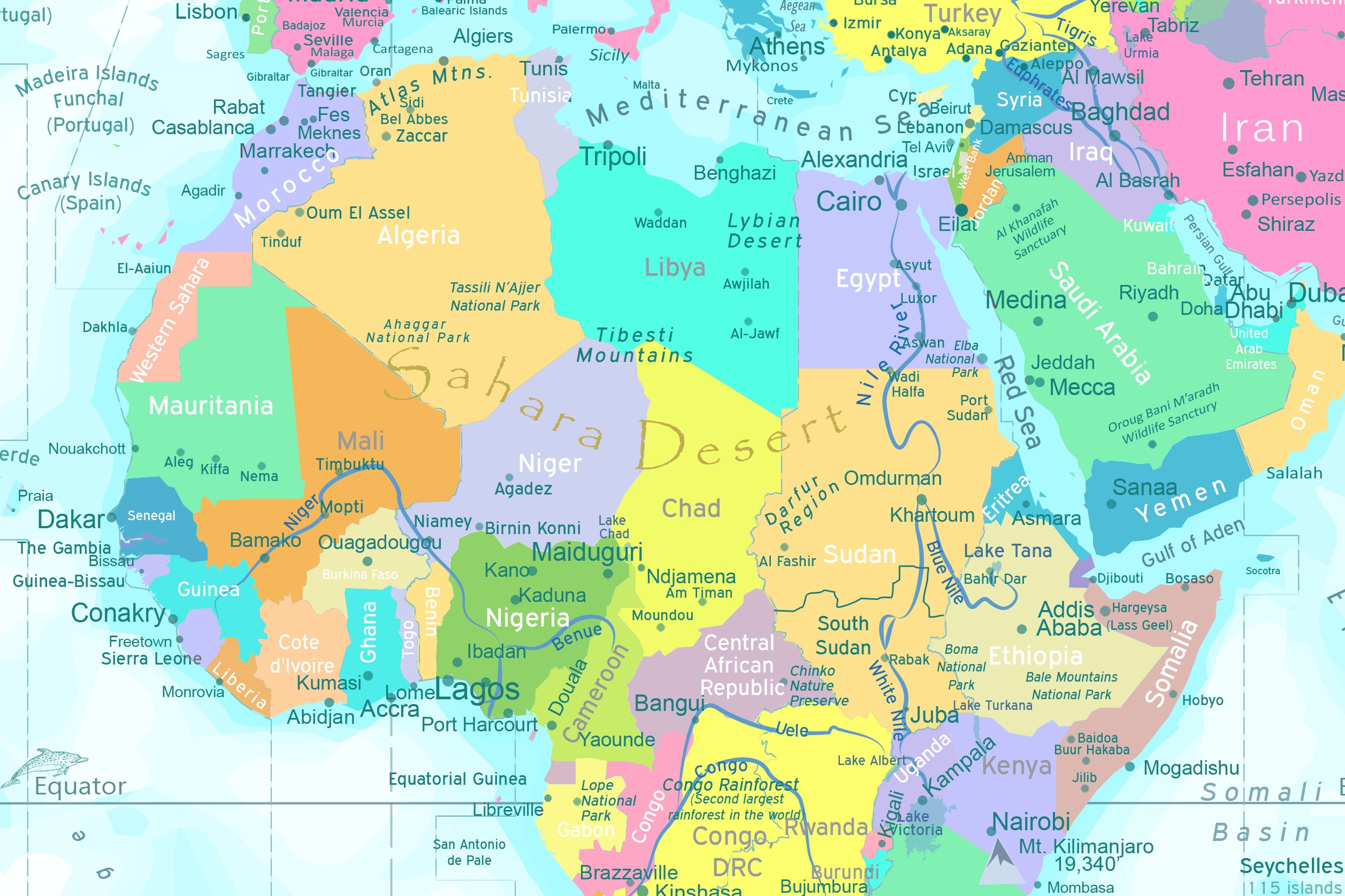 Kids Map for home school