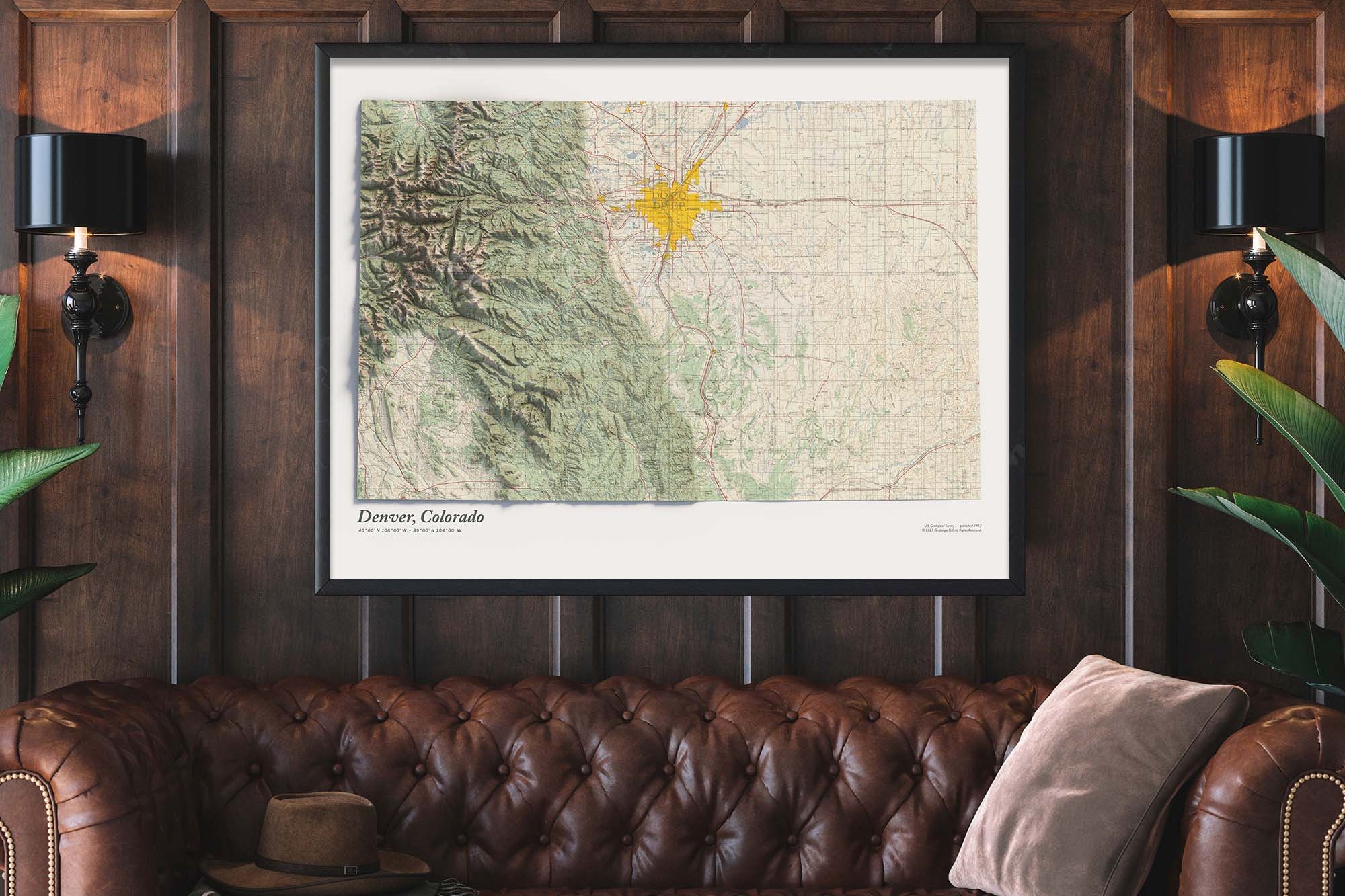relief map of rocky mountains