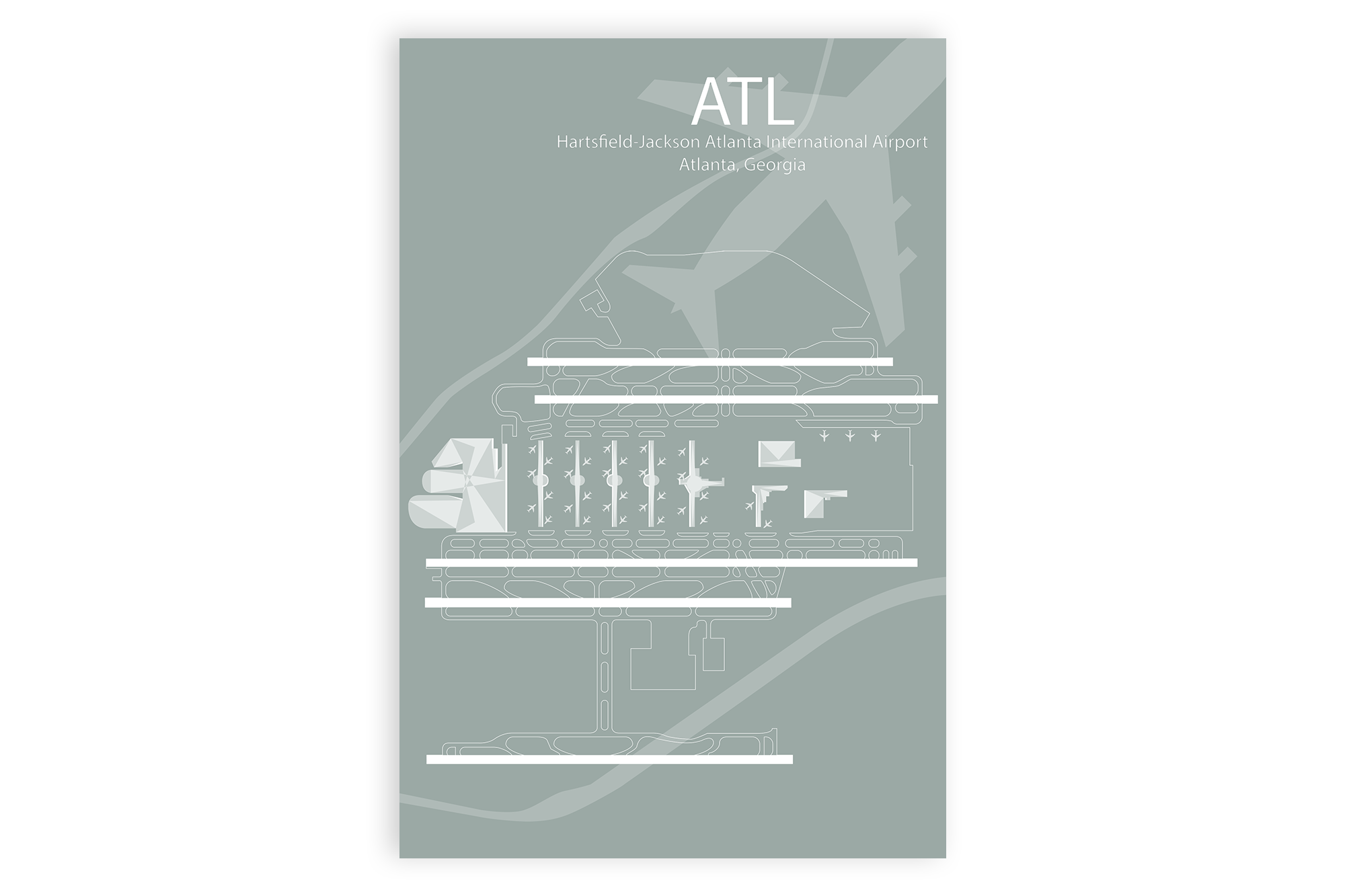 atl map of airport