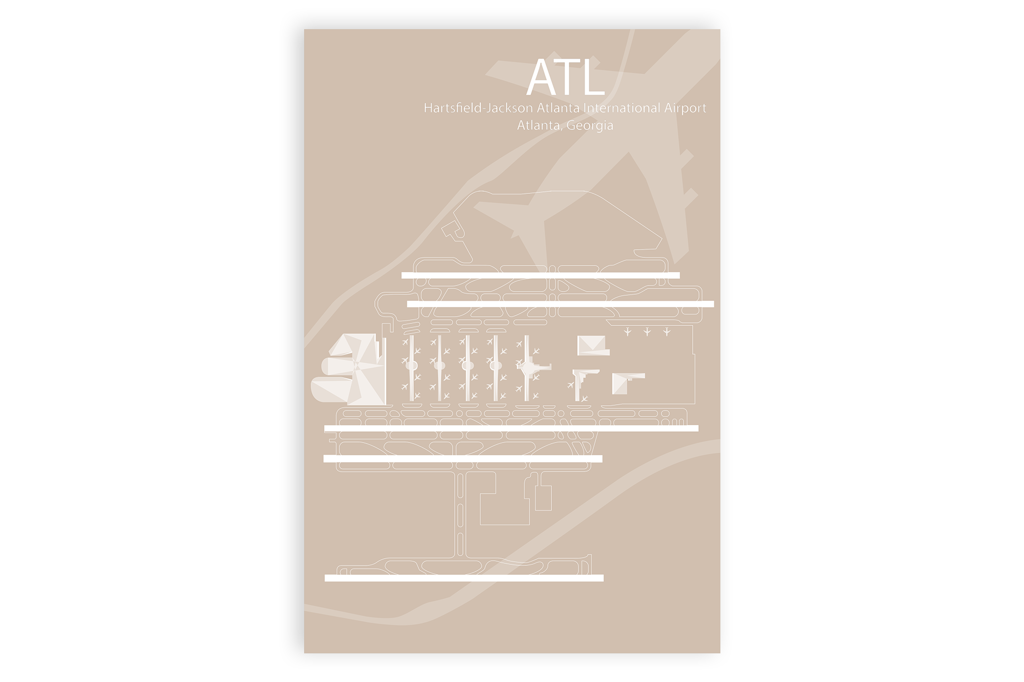 diagram atlanta airport