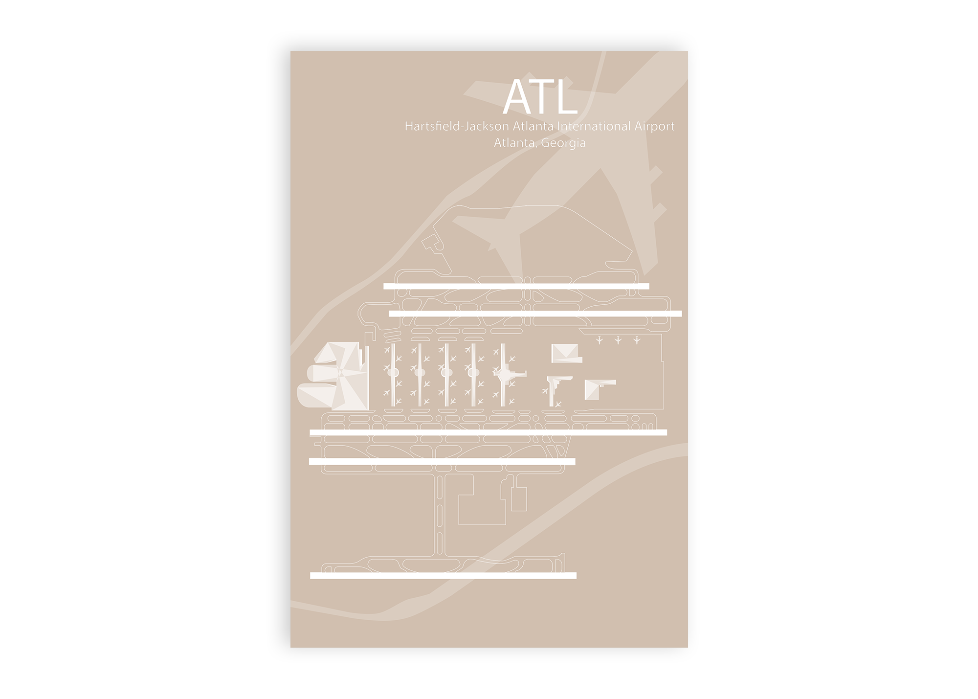 diagram atlanta airport