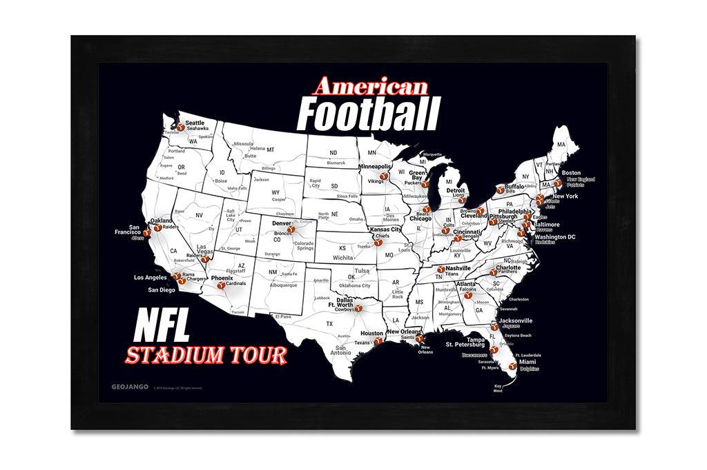 NFL Teams Map
