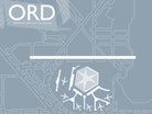 detailed ORD airport map
