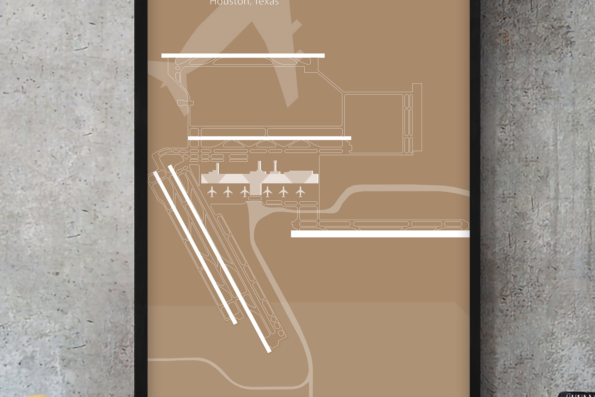 Houston Texas airport print