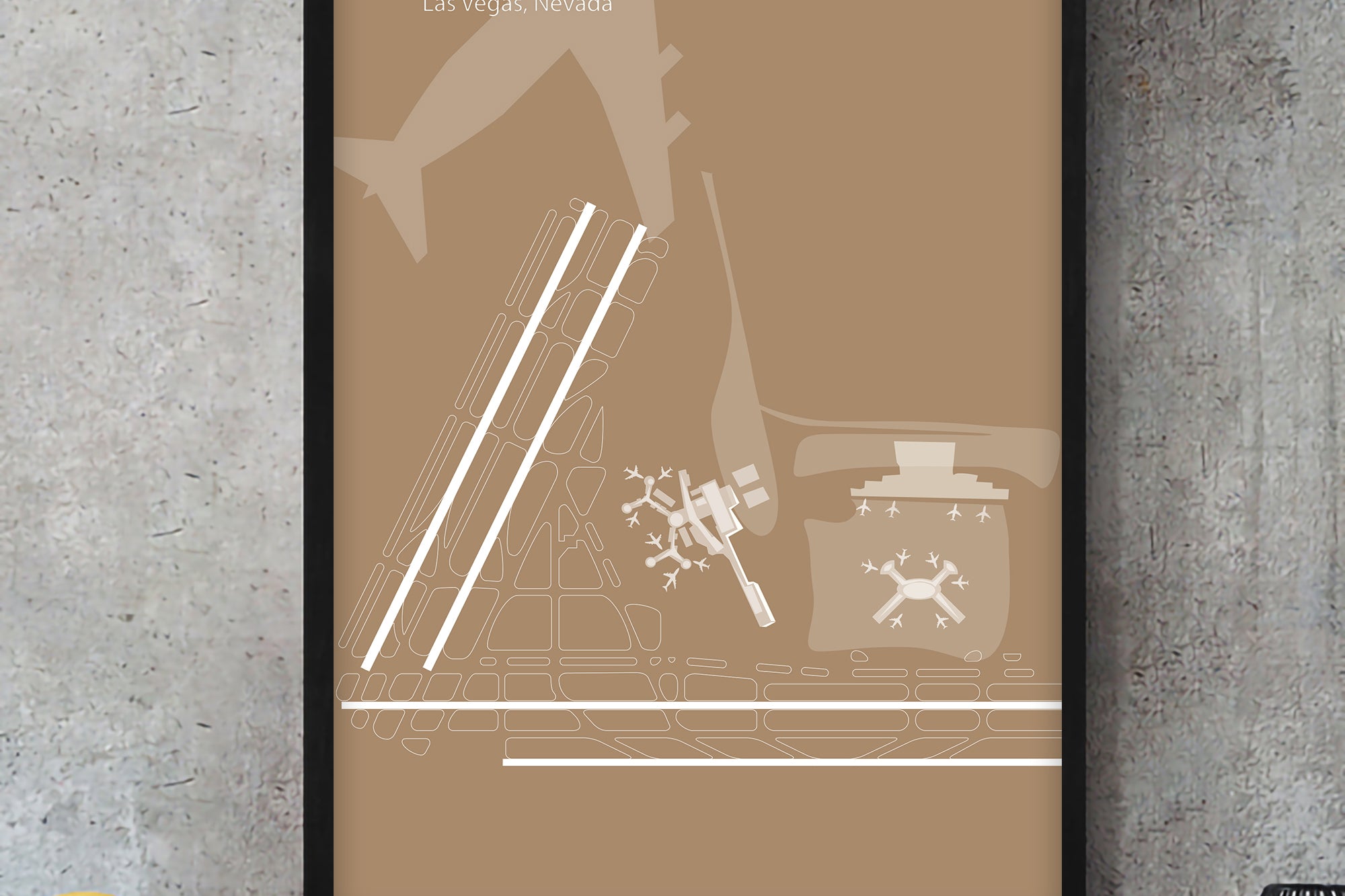 LAS airport print