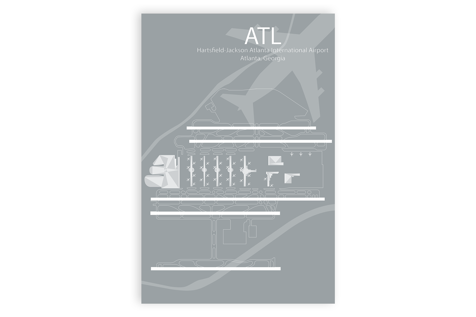 diagram of the atl airport