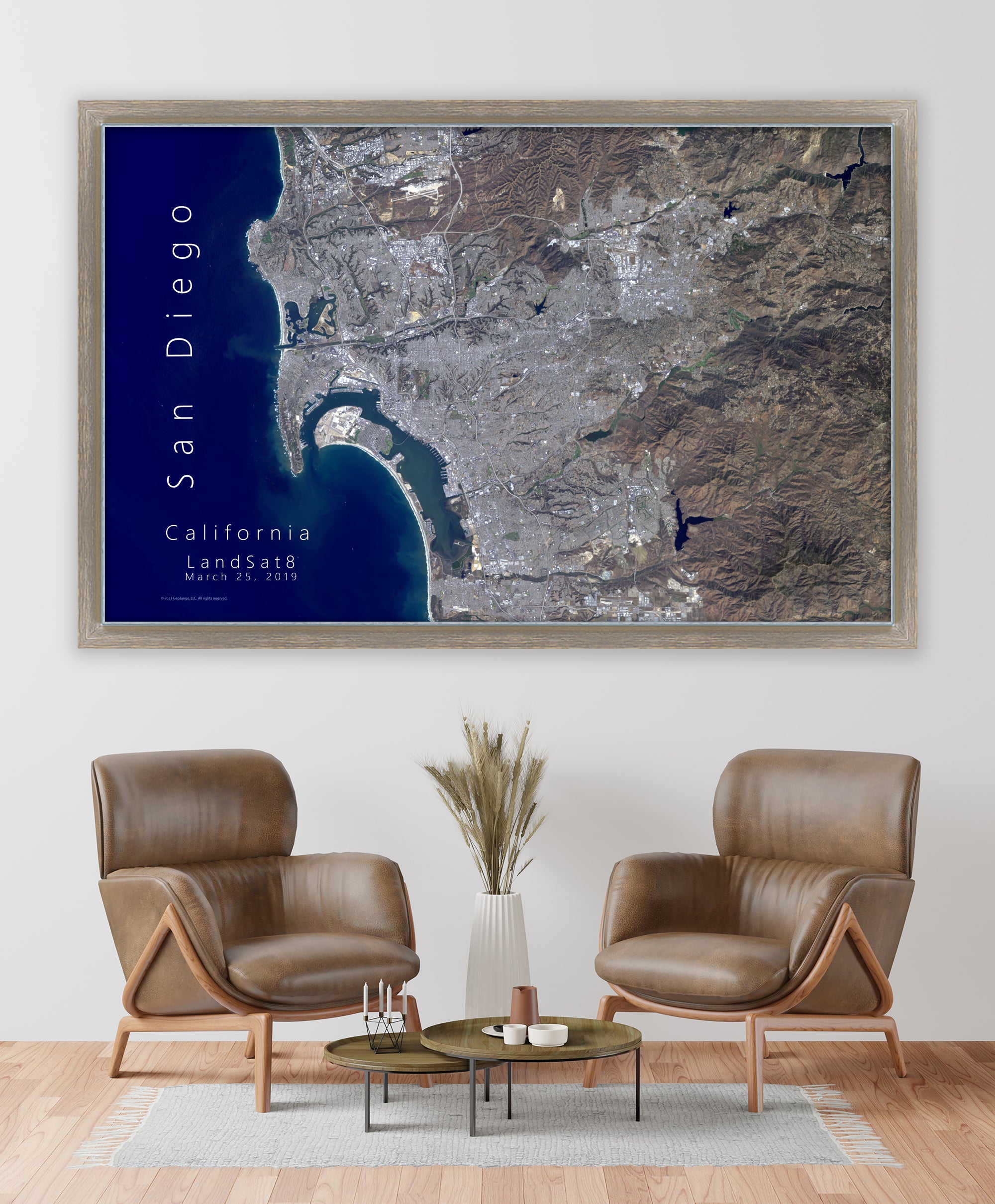 Satellite image of san diego