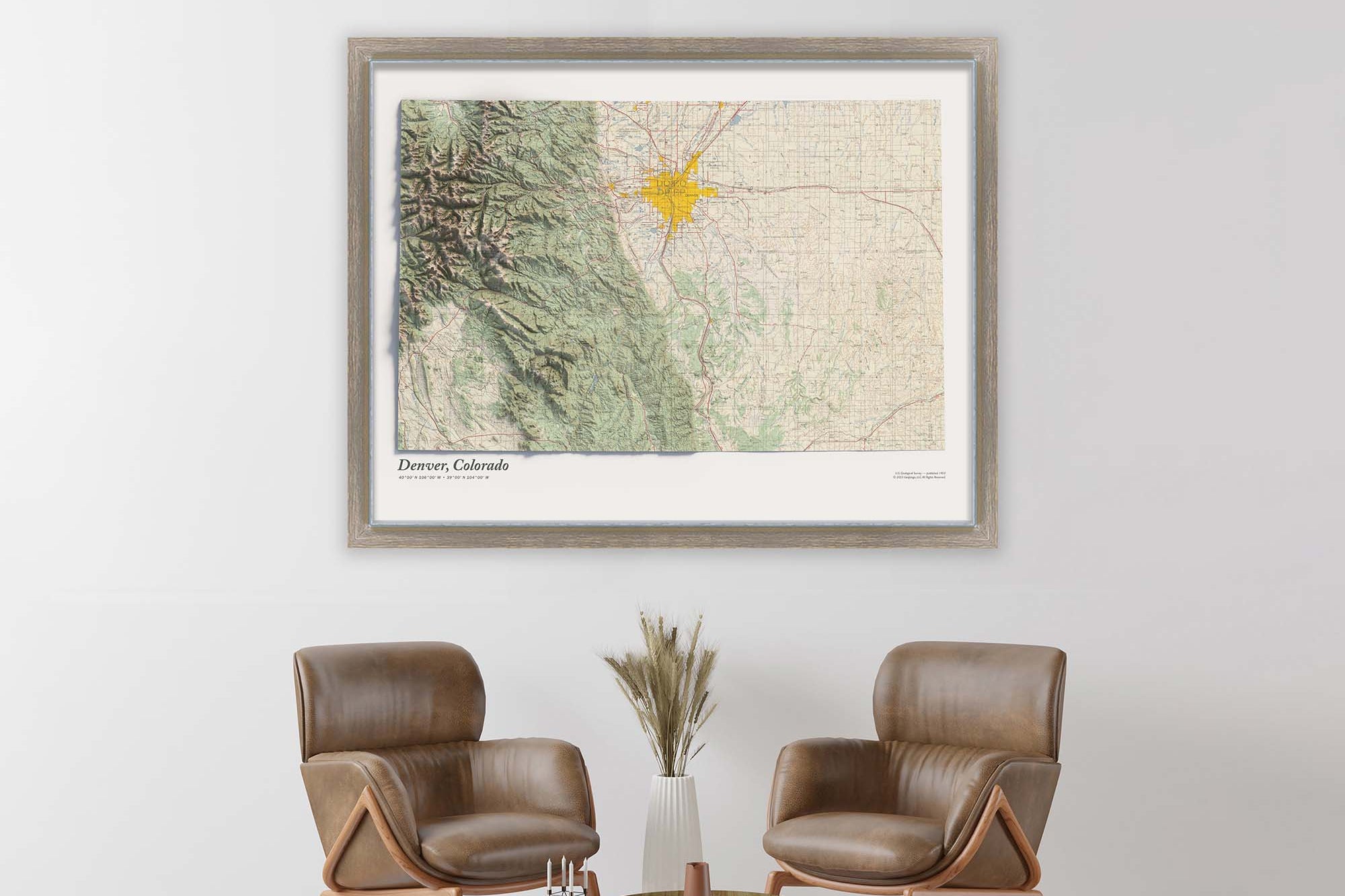 USGS topo map Denver