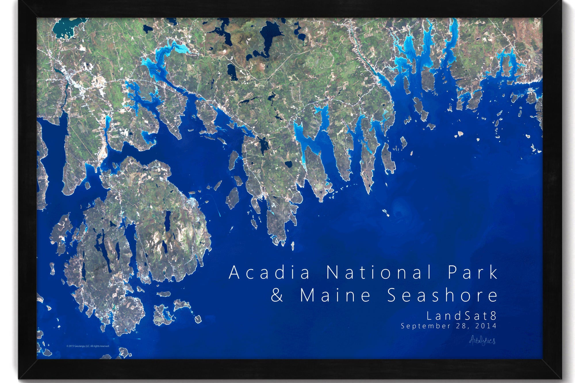 Acadia National park map