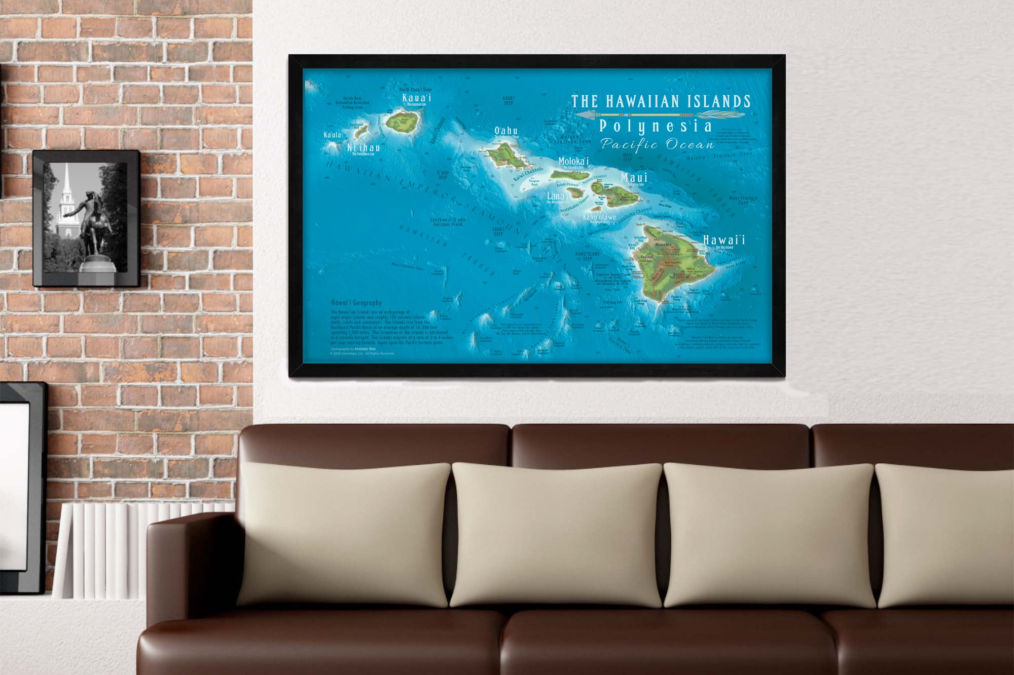 Hawaiian Islands Travel Map