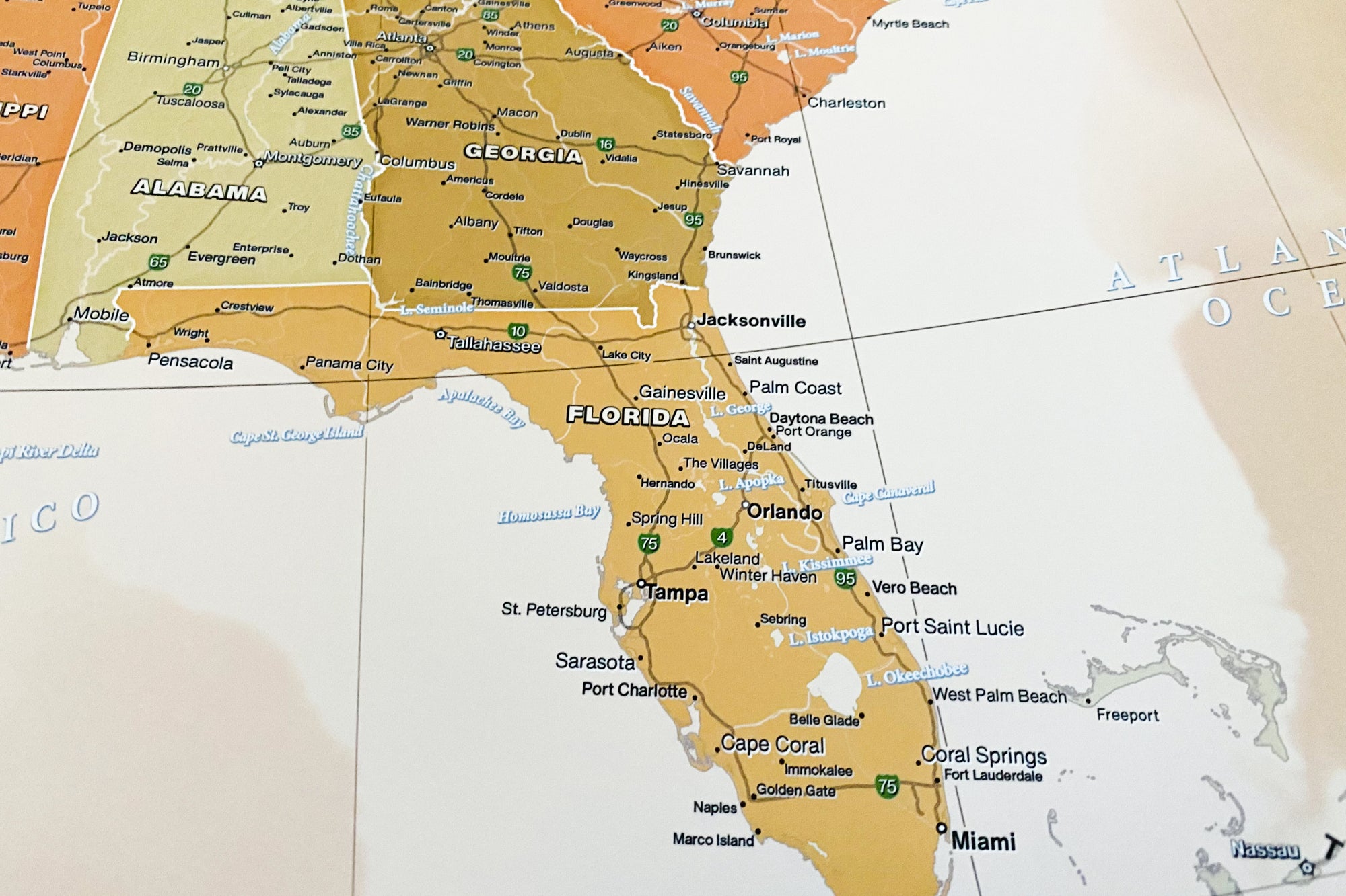 maps southeast united states