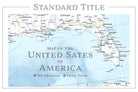 Standard push pin map title