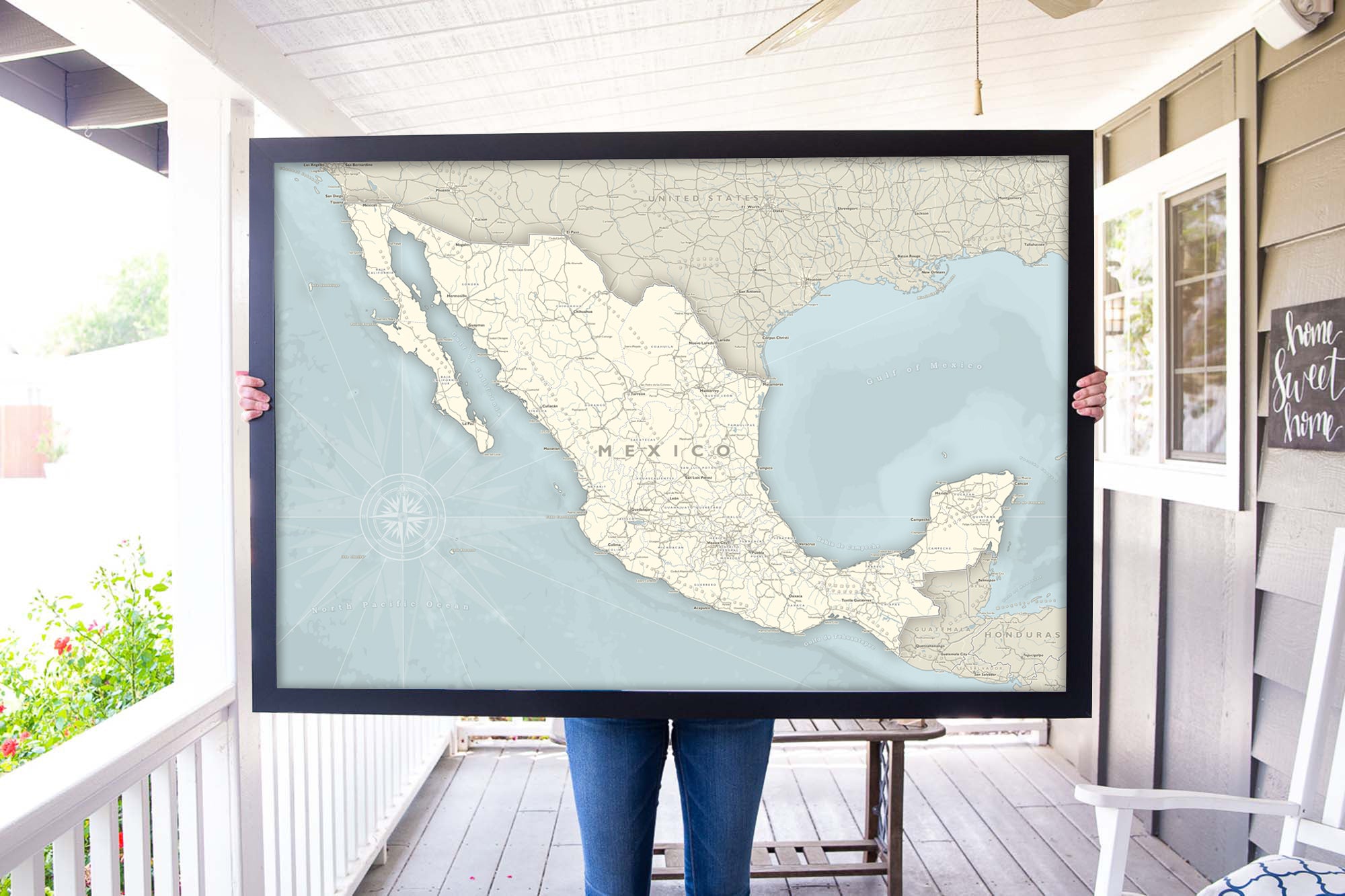 mexico push pin map