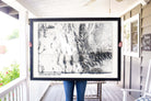 large framed wall art of the great salt lake utah